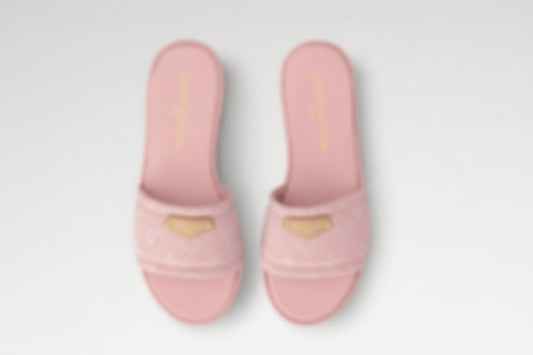 pink lv sandals